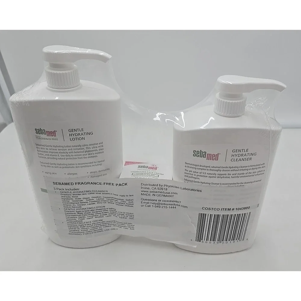 SebaMed Fragrance Free Lotion‎ Cleanser & Face Cream Normal to Dry Skin